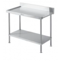 SS07.1200.L Left hand outlet - 2 baskets wide 1200mm w x 600mm d x 900mm h DISHWASHER OUTLET BENCH